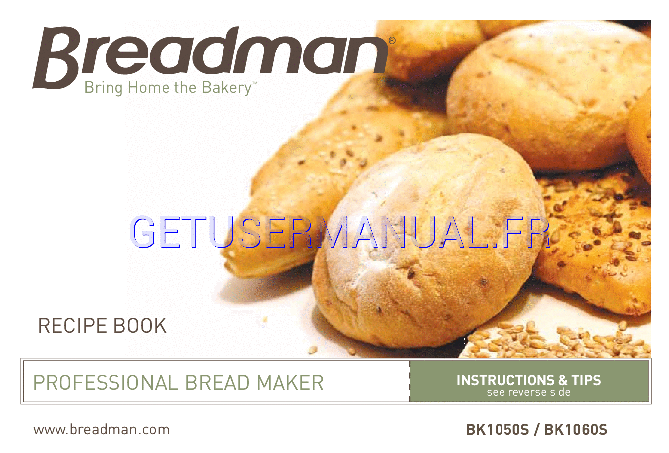 breadman plus machine manual